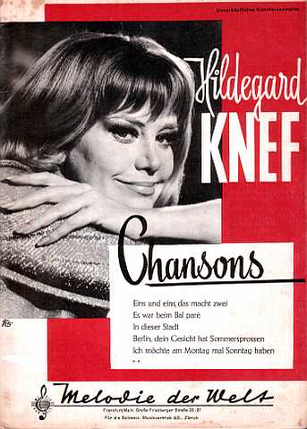 Hildegard Knef Bibliografie Musikalien (Noten)